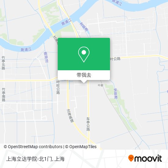 上海立达学院-北1门地图