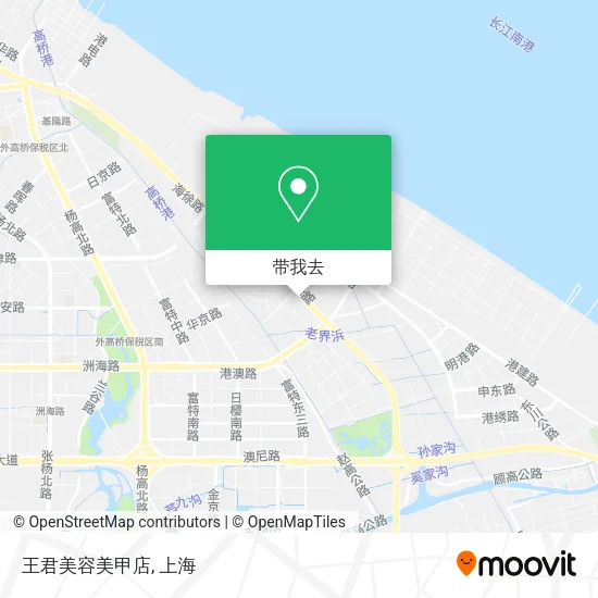 王君美容美甲店地图