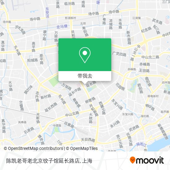 陈凯老哥老北京饺子馆延长路店地图