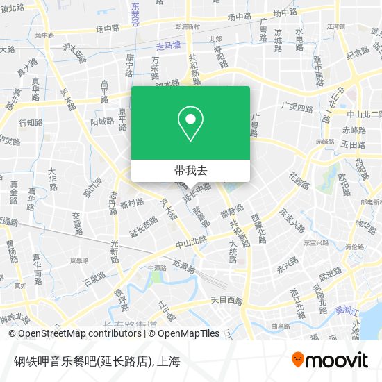 钢铁呷音乐餐吧(延长路店)地图