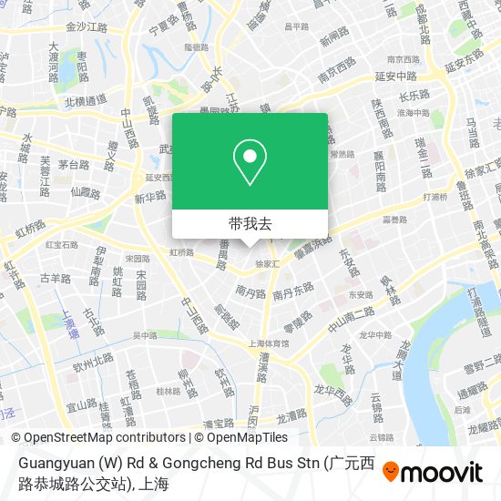 Guangyuan (W) Rd & Gongcheng Rd Bus Stn (广元西路恭城路公交站)地图