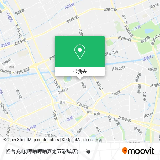 怪兽充电(呷哺呷哺嘉定五彩城店)地图