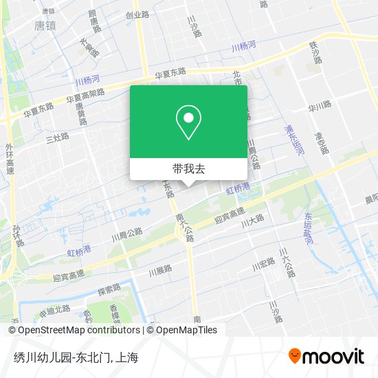绣川幼儿园-东北门地图