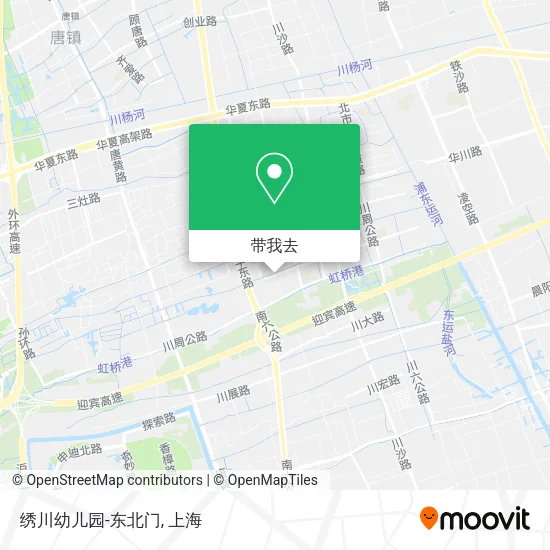 绣川幼儿园-东北门地图