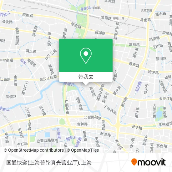 国通快递(上海普陀真光营业厅)地图