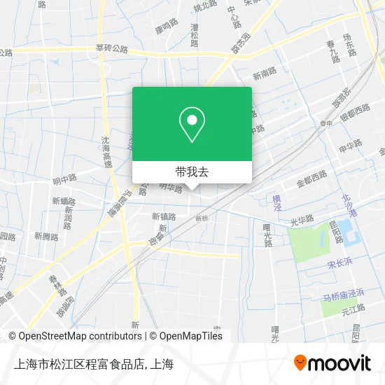 上海市松江区程富食品店地图