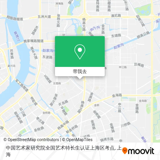 中国艺术家研究院全国艺术特长生认证上海区考点地图