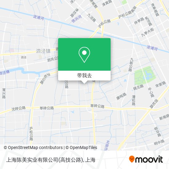 上海陈美实业有限公司(高技公路)地图