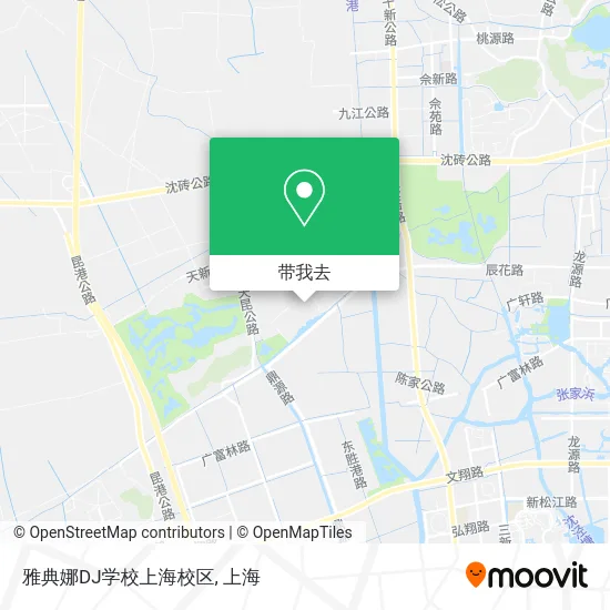 雅典娜DJ学校上海校区地图