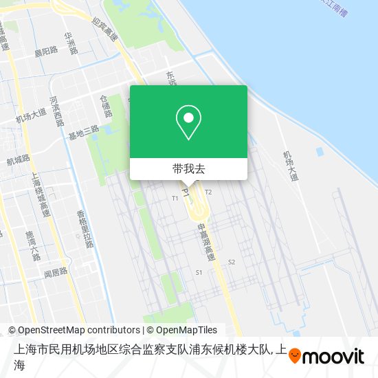 上海市民用机场地区综合监察支队浦东候机楼大队地图