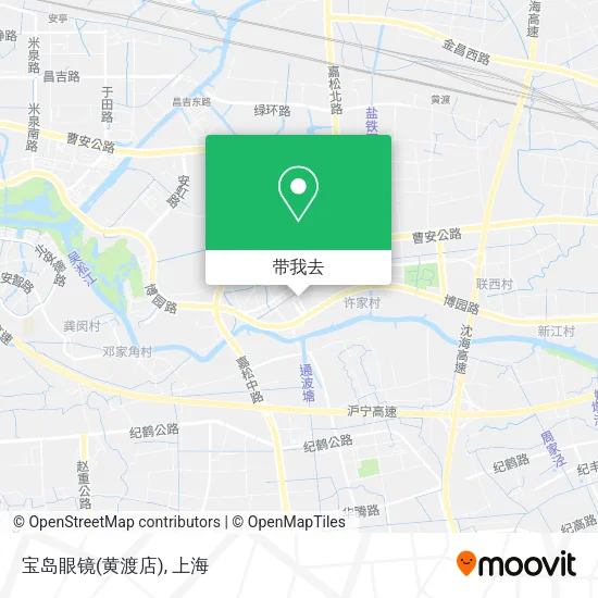 宝岛眼镜(黄渡店)地图