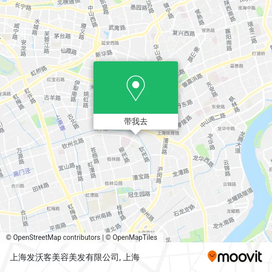 上海发沃客美容美发有限公司地图