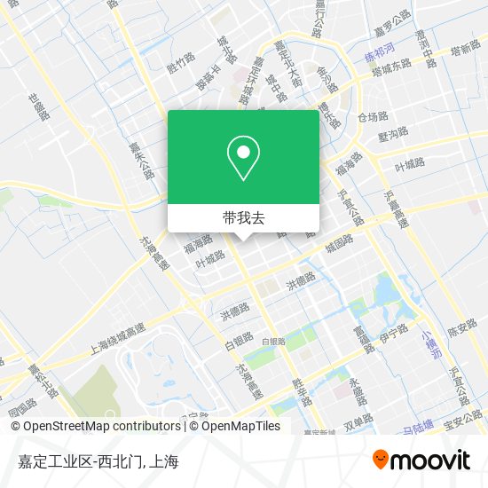 嘉定工业区-西北门地图