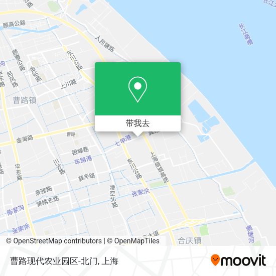曹路现代农业园区-北门地图