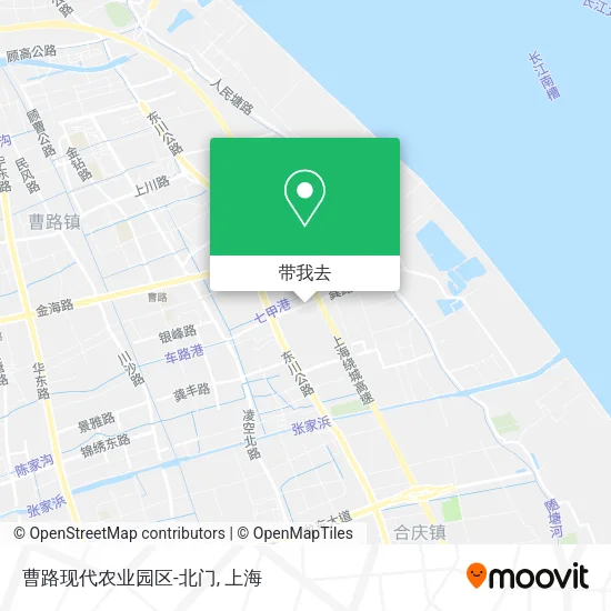 曹路现代农业园区-北门地图