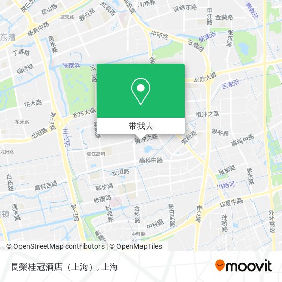 長榮桂冠酒店（上海）地图