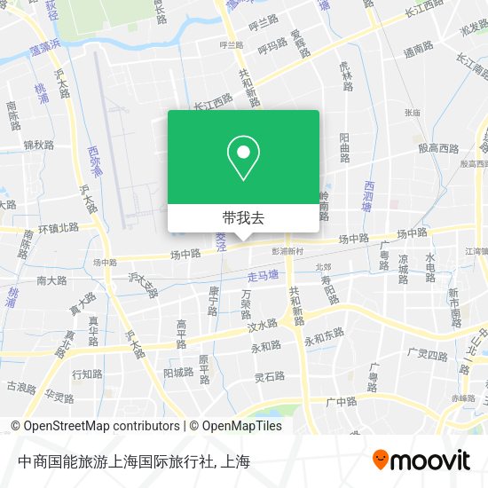 中商国能旅游上海国际旅行社地图