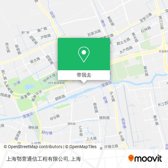上海鄂萱通信工程有限公司地图
