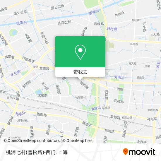 桃浦七村(雪松路)-西门地图