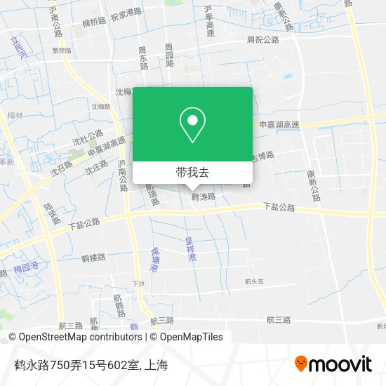 鹤永路750弄15号602室地图