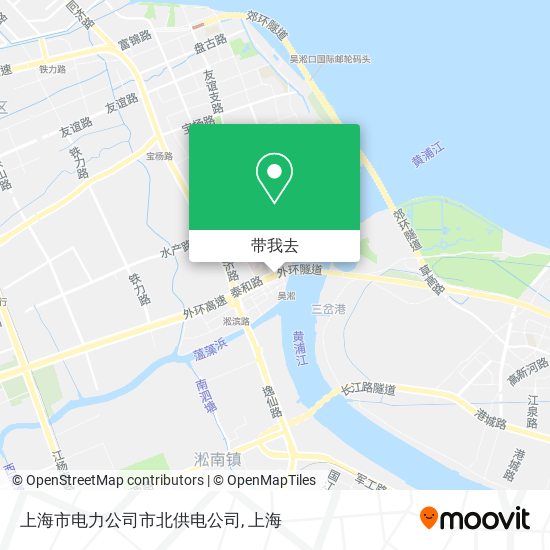 上海市电力公司市北供电公司地图