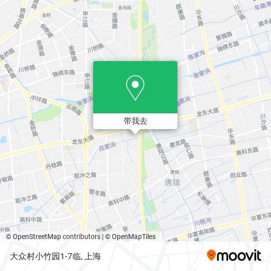 大众村小竹园1-7临地图