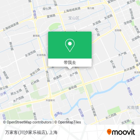万家客(川沙家乐福店)地图
