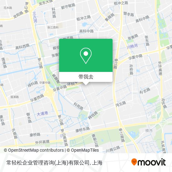 常轻松企业管理咨询(上海)有限公司地图