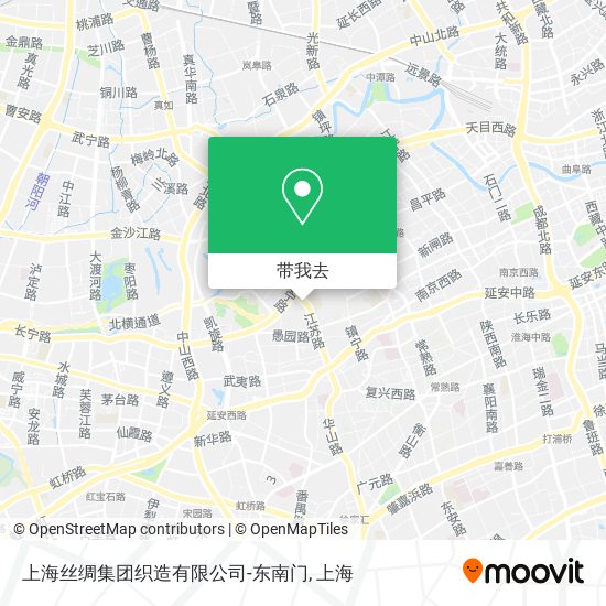 上海丝绸集团织造有限公司-东南门地图