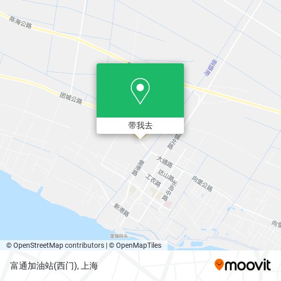 富通加油站(西门)地图