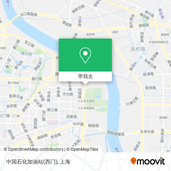 中国石化加油站(西门)地图