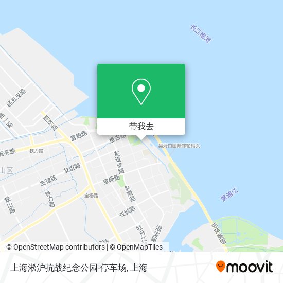 上海淞沪抗战纪念公园-停车场地图