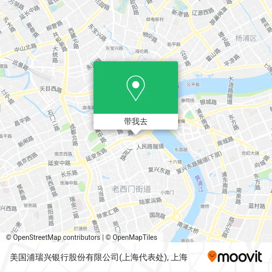 美国浦瑞兴银行股份有限公司(上海代表处)地图