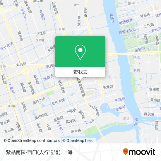 紫晶南园-西门(人行通道)地图