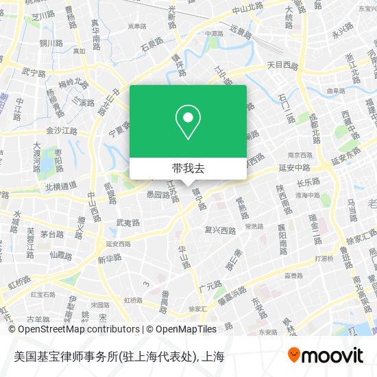 美国基宝律师事务所(驻上海代表处)地图