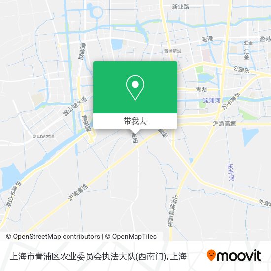 上海市青浦区农业委员会执法大队(西南门)地图