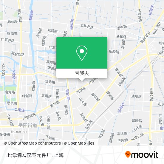 上海瑞民仪表元件厂地图