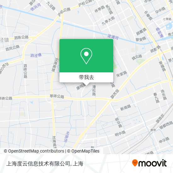 上海度云信息技术有限公司地图