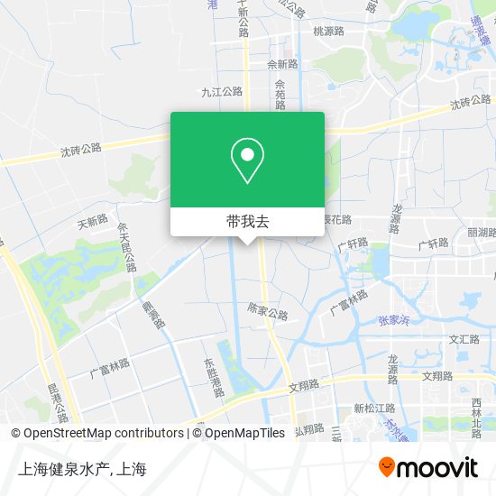 上海健泉水产地图