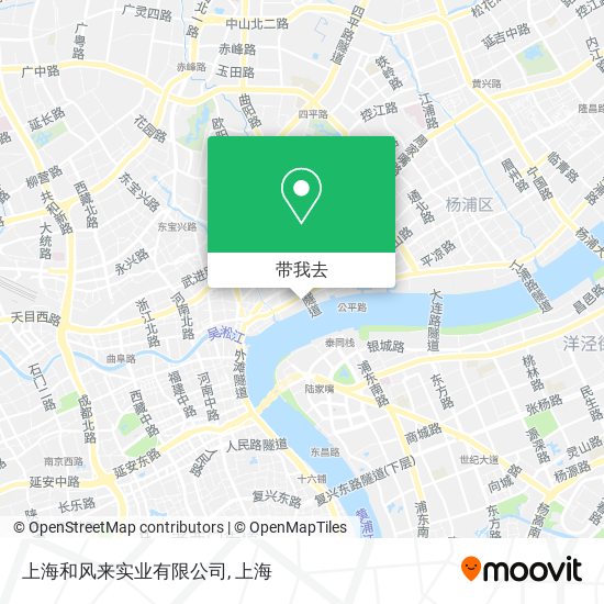 上海和风来实业有限公司地图