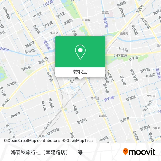 上海春秋旅行社（莘建路店）地图