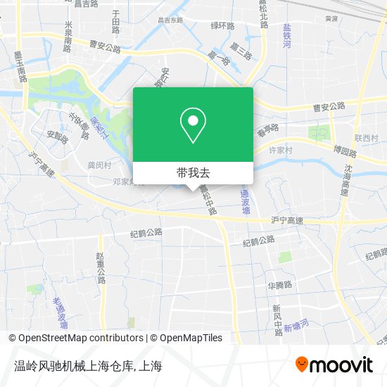 温岭风驰机械上海仓库地图