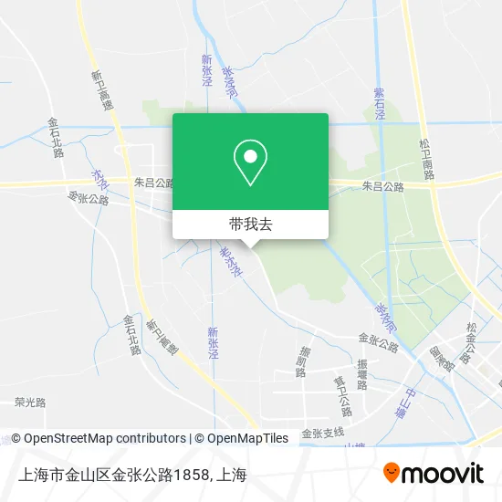 上海市金山区金张公路1858地图