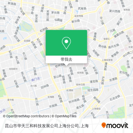 昆山市华天三和科技发展公司上海分公司地图