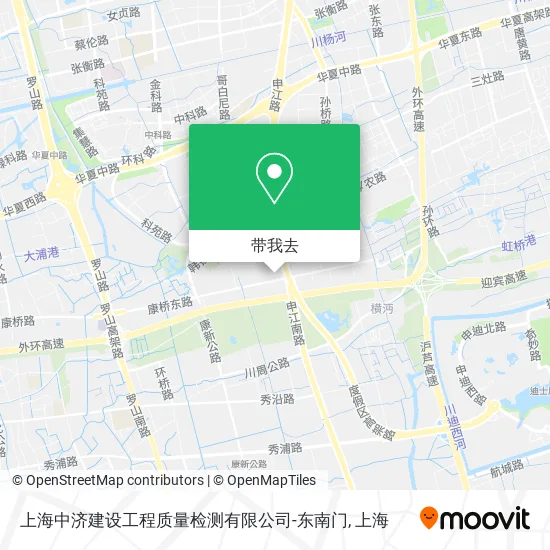 上海中济建设工程质量检测有限公司-东南门地图