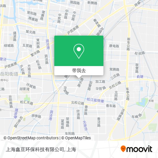 上海鑫亘环保科技有限公司地图