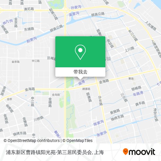 浦东新区曹路镇阳光苑-第三居民委员会地图