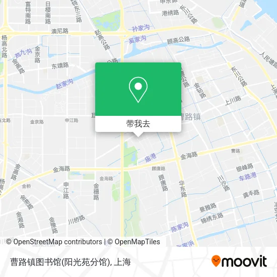 曹路镇图书馆(阳光苑分馆)地图