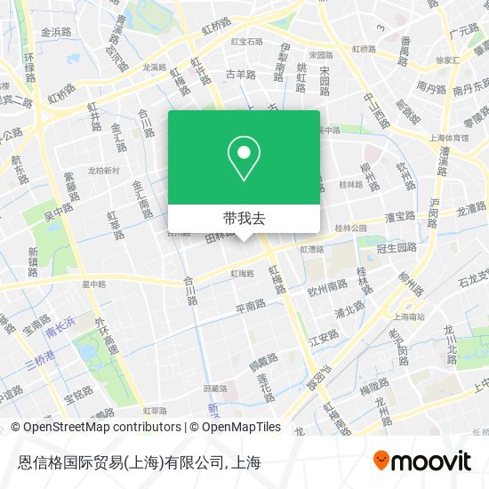 恩信格国际贸易(上海)有限公司地图