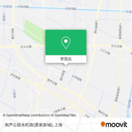 南芦公路永旺路(爱家新城)地图